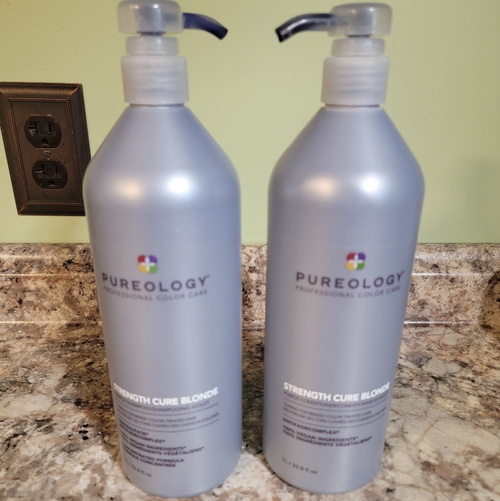 Pureology Strength Cure Blonde Shampoo and Conditioner Set - *USED *